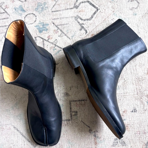 Woodchuck Sato Tabi Black Leather Men's Boots - Picture 1 of 6
